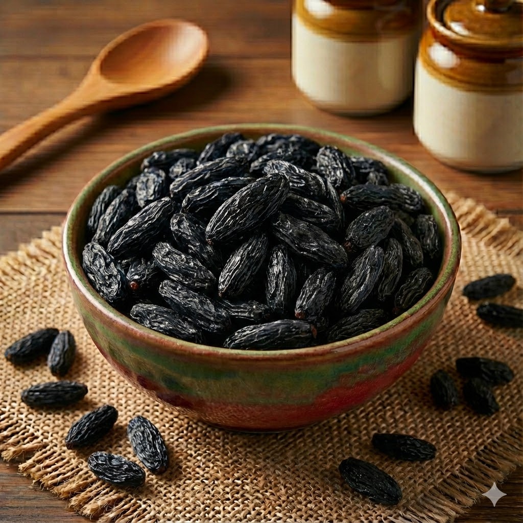 Buy black long raisins online rich in antioxidants and natural sweetness