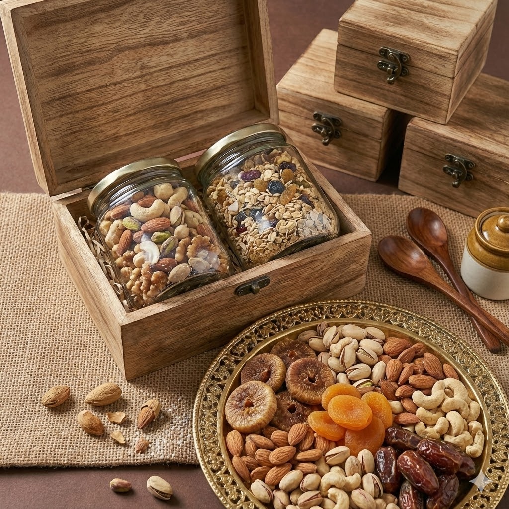 Buy premium dryfruits and nuts gift boxes online for festivals weddings and special occasions